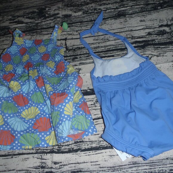 Gymboree Mermaid Magic 3-6 Month Swimsuit Dress Diaper Cover Outfit NWT - Picture 2 of 3